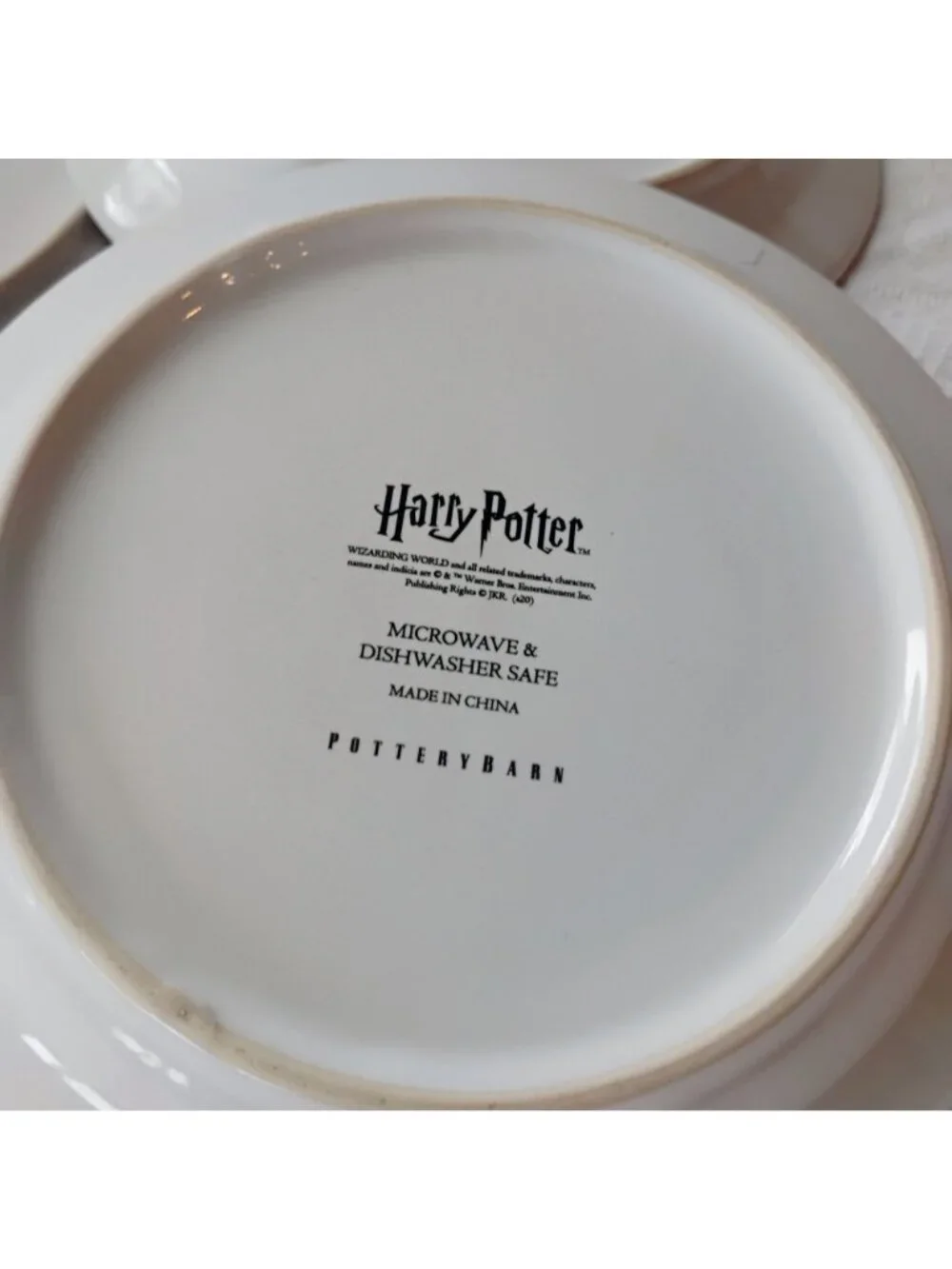 Pottery Barn Harry Potter Hogwarts Houses Stoneware Appetizer Plates Set of 4 - Picture 8 of 9